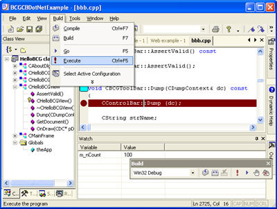 BCGControlBar Library Professional Edition Screenshot